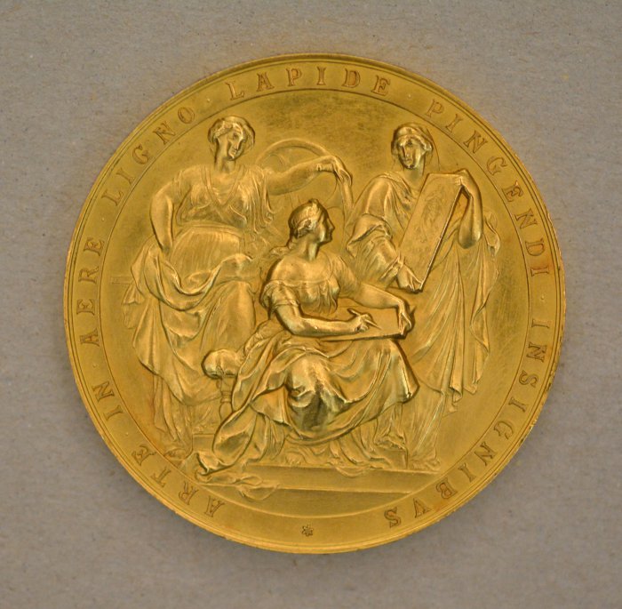 Medaille zur ersten internationalen Spezialausstellung der grafischen Künste in Wien 1883
