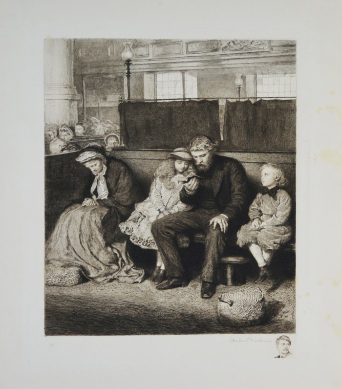 ‘Philip in Church‘ (Originaltitel von Frederick Walker)