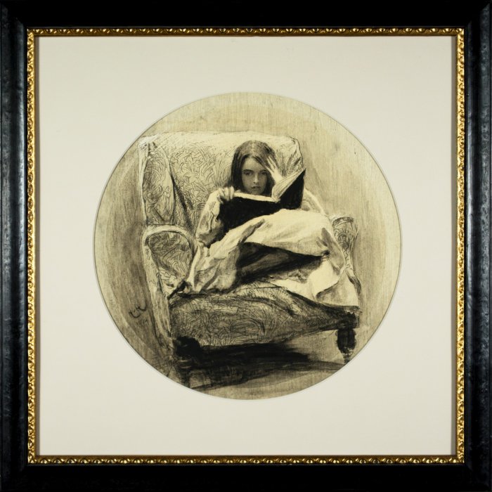 Gwenddydd mit 11 Jahren, Tochter des Künstlers - Artist´s daughter, aged 11 years