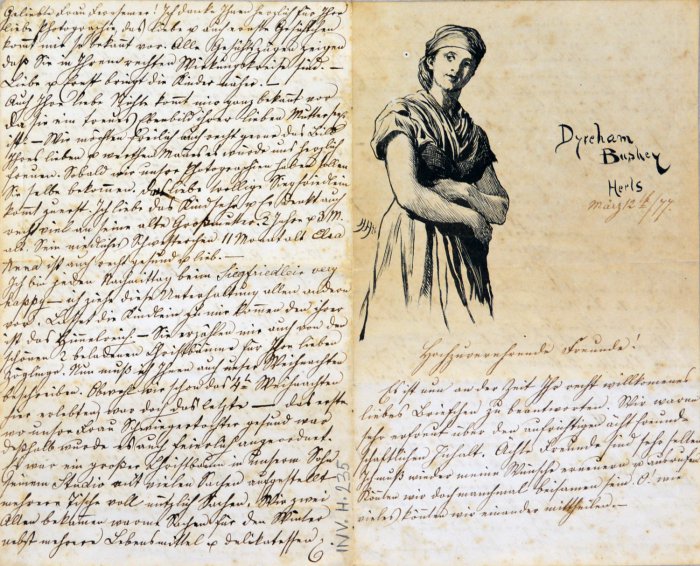 Brief von Josephine Herkomer an Julie Fernsemer und Ehemann