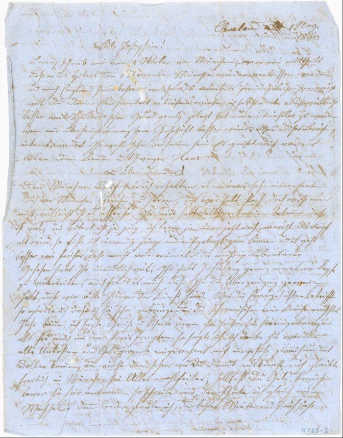 Brief von Hans Herkomer an Josephine und Lorenz Herkomer
