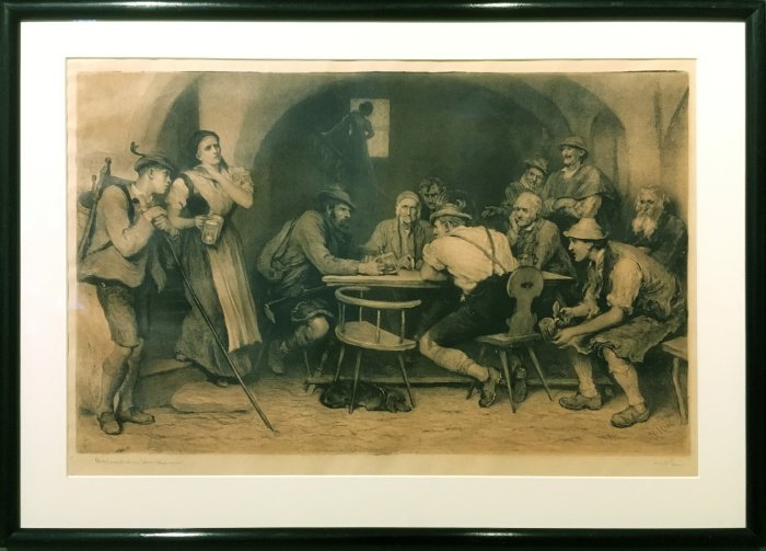 ‘Sketches in the Bavarian Alps - I. A Wirthshaus‘
