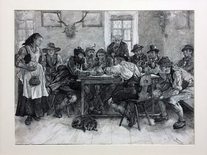 ‘Sketches in the Bavarian Alps - I. A Wirthshaus‘