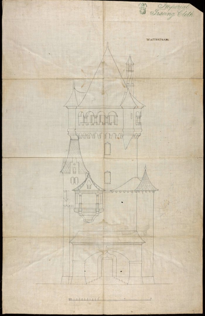 Aufriss vom Mutterturm