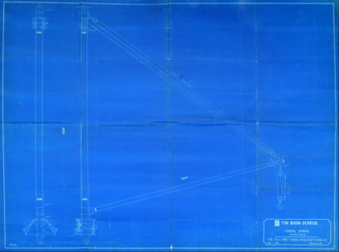 Plan eines Derrick-Krans