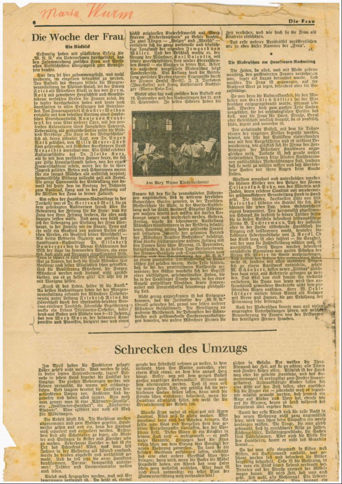 Artikel ‘Die Woche der Frau‘