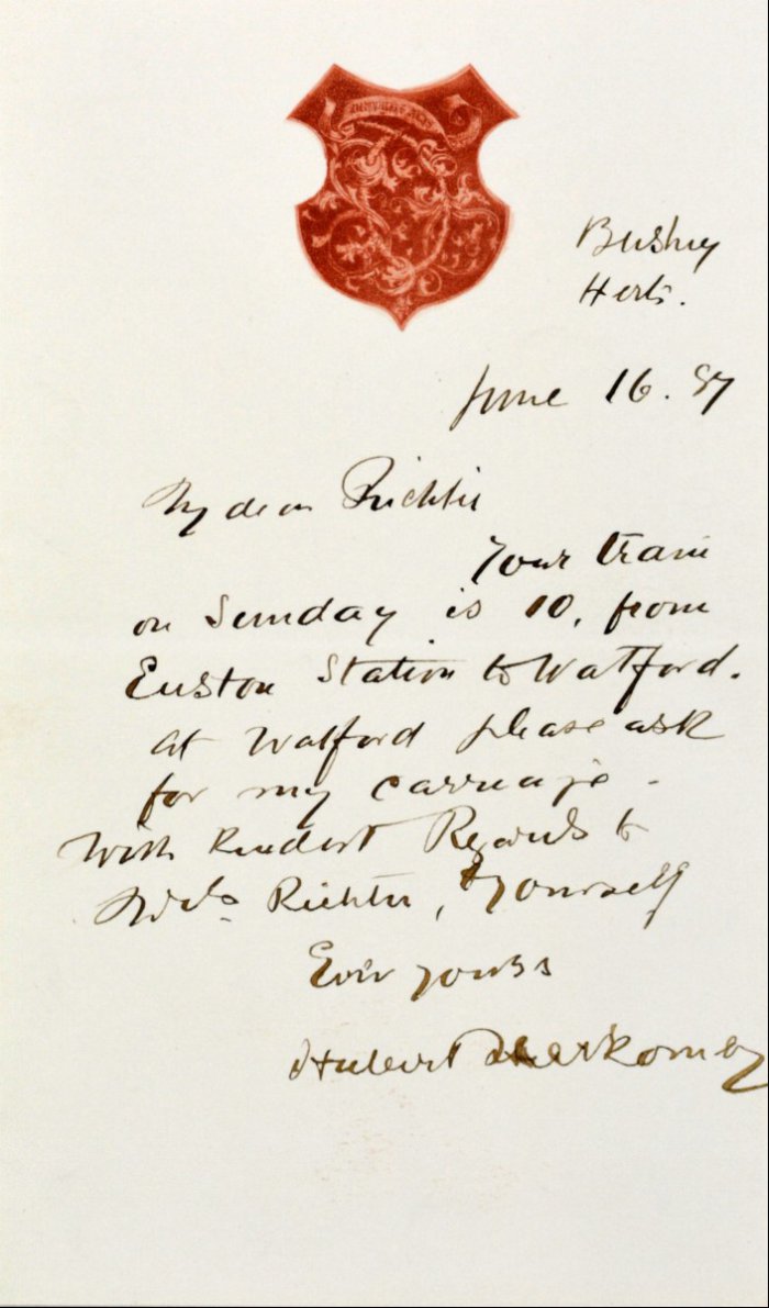 ‘My dear Richtie‘