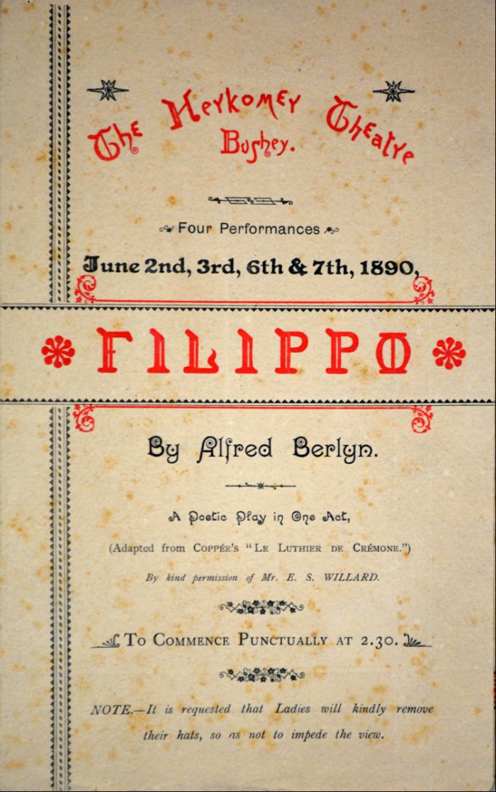 Theaterprogramm ‘Filippo‘
