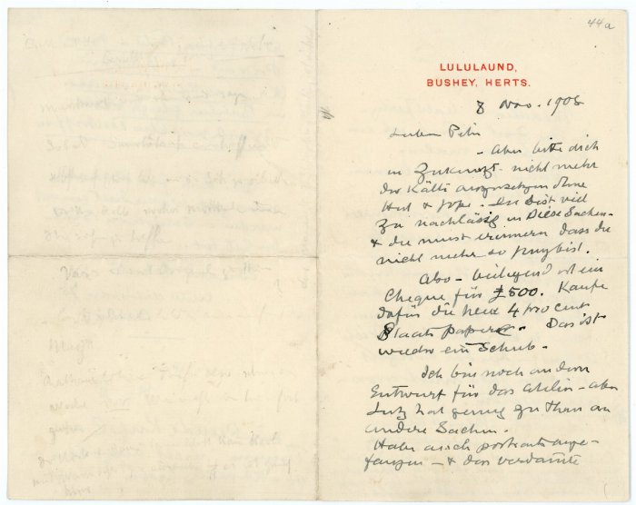 Brief an Peter Herkomer